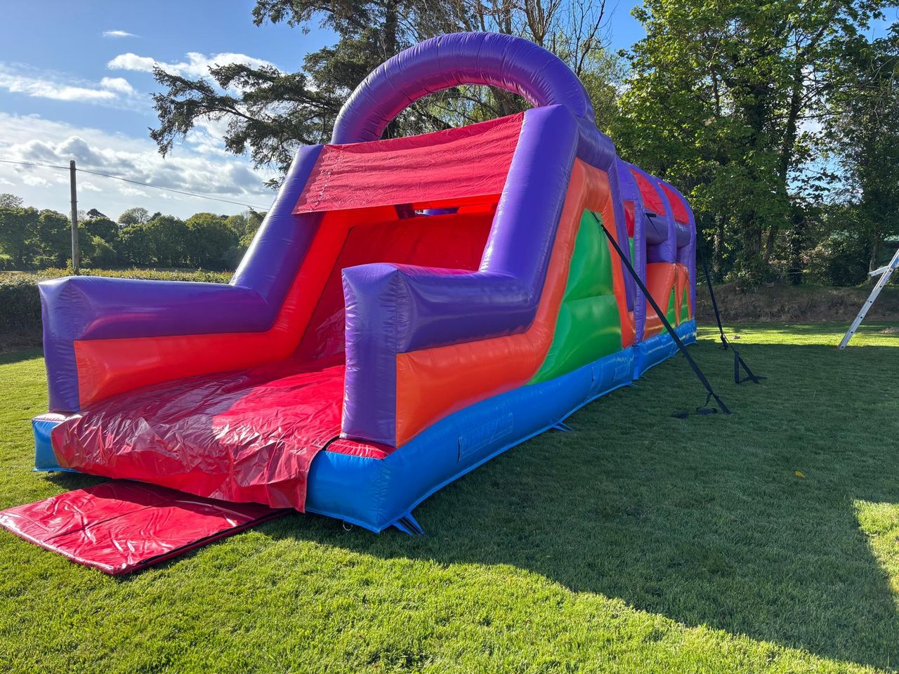 41ft adrenaline booster obstacle course with 7ft slide photo 3