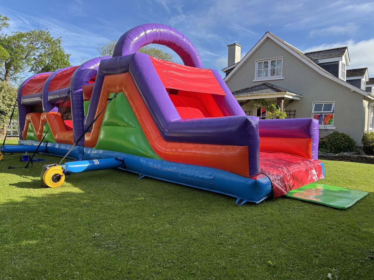 41ft adrenaline booster obstacle course with 7ft slide photo 6