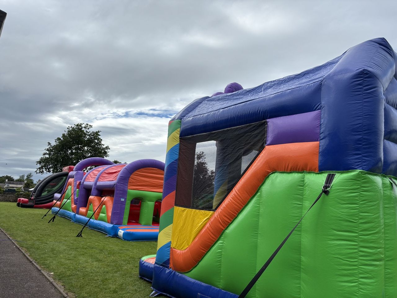 41ft adrenaline booster obstacle course with 7ft slide photo 7