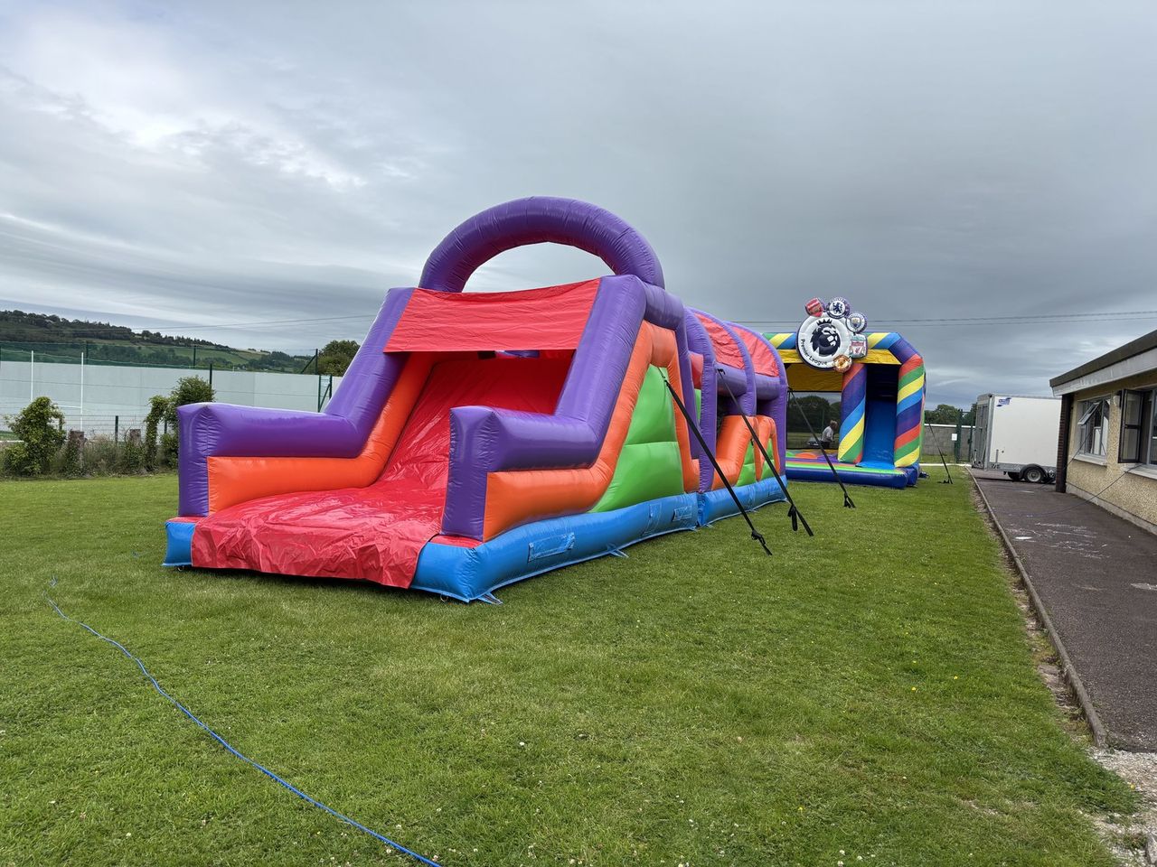 41ft adrenaline booster obstacle course with 7ft slide photo 8